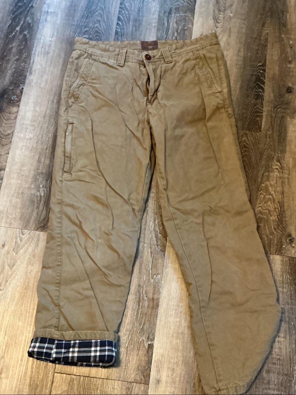 Weatherproof Men's Khaki Lined Pants - Light Brown